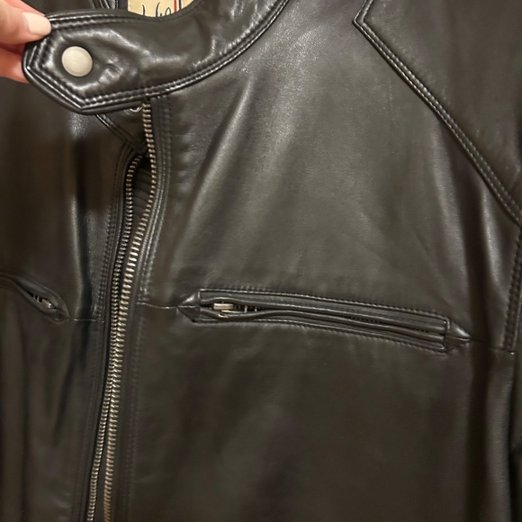 NWOT! Men's Wilson's Leather Black Bomber Jacket - LT - Picture 7 of 9